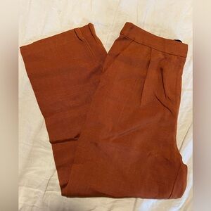 🧡RARE🧡EUC VETTA THE EVERY DAY PANT TROUSER ANKLE RUST ORANGE SIZE 6 TENCEL
